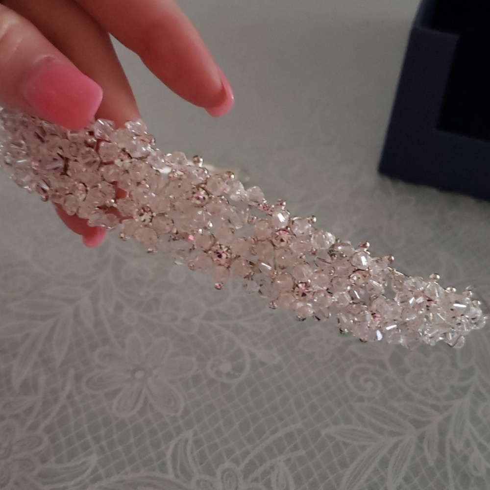Crystal & Rhinestone Tiara - Picture 3 of 8